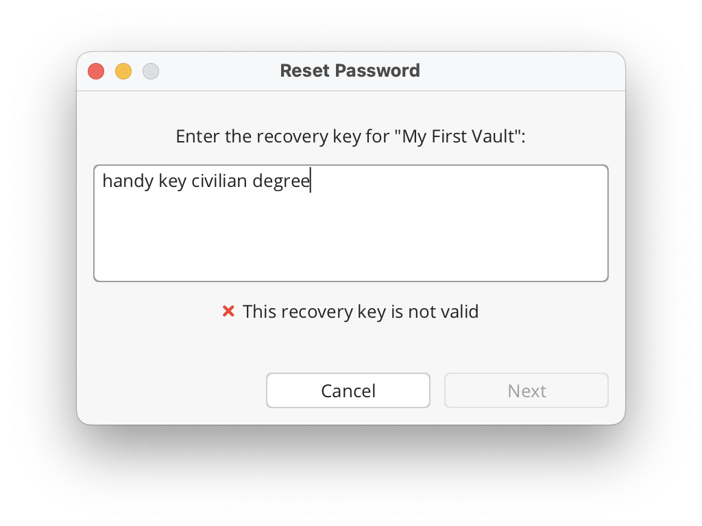 Recovery Key 自动补全